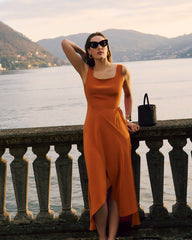 Silk Cut out Dress