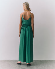 Silk Pleated Pant