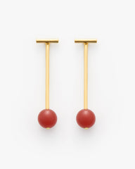 Cerise Bar Ear Jacket Earrings