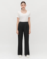 Silk Wide-Leg Pant