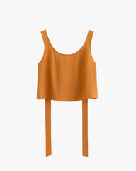 Linen Cropped Tank
