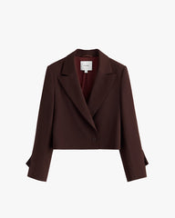 Wool Cropped Blazer