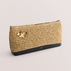 Raffia Clutch