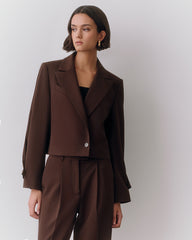 Wool Cropped Blazer