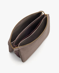 Tria Clutch (Suede/Snake)