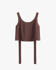 Linen Cropped Tank