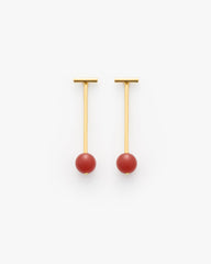 Cerise Bar Ear Jacket Earrings